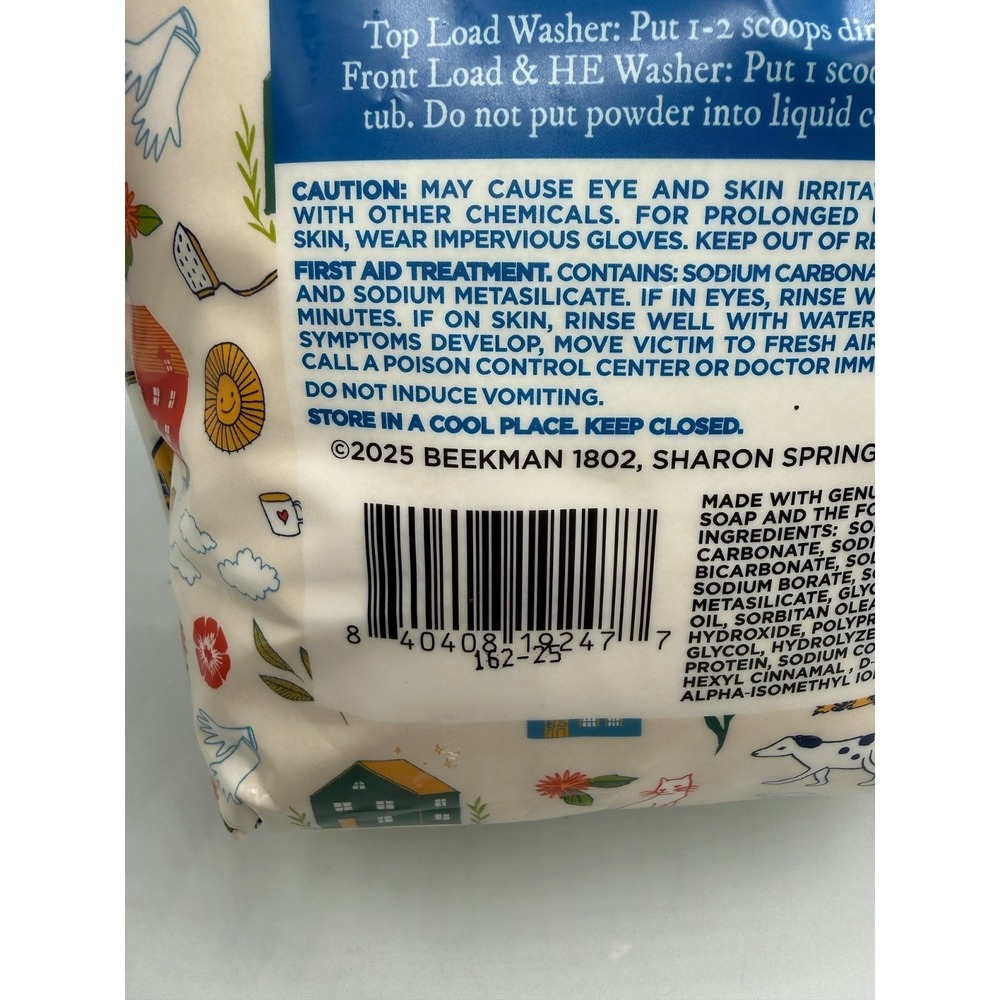 Beekman 1802 Happy Place 225 LOADS Fresh Linen Laundry Soap GOAT MILK PLUS - Picture 5 of 5